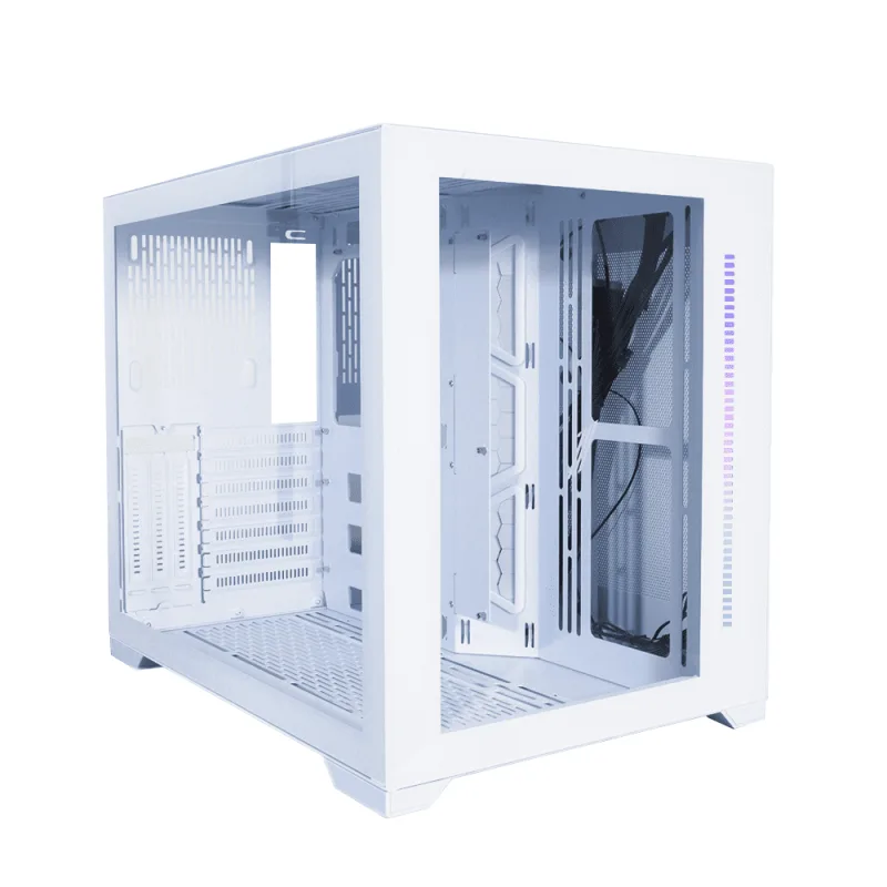 1STPLAYER SP7 RGB Mid Tower PC Case - Quick Release Structure, Tempered Glass, Up to 9 Fans Support