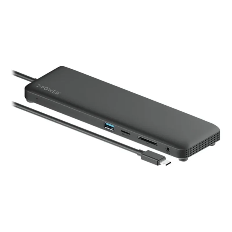 2-Power USB-C DP1.2 Triple Display Mini Docking Station