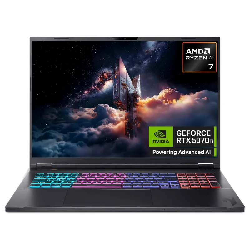 Acer Nitro 18 AMD Ryzen AI 7 16GB RAM 1TB SSD RTX 5070 Ti 165Hz 18 Inch Windows 11 Gaming Laptop
