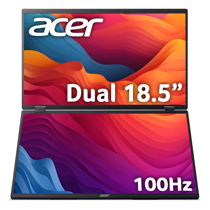 Acer PD193QE Dual 18.5 IPS Full HD 100Hz Foldable Portable Monitor