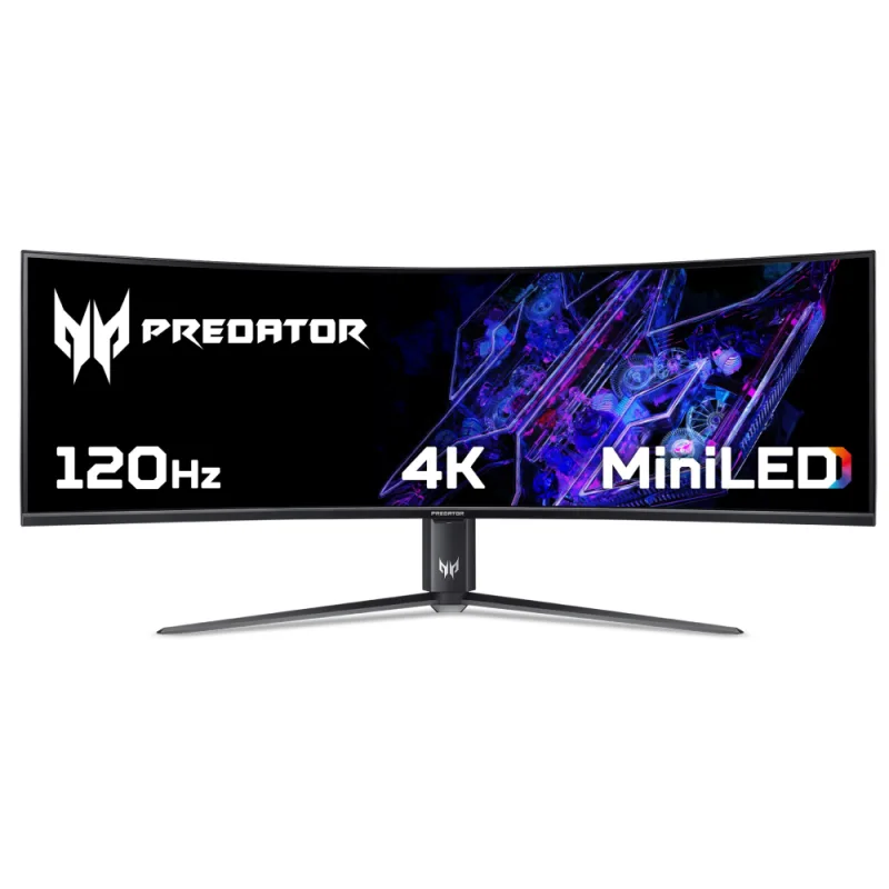 Acer Predator Z57 57" Curved Mini LED Ultrawide Dual UHD Gaming Monitor - 120Hz, AMD FreeSync Premium, UM.NZ7EE.002