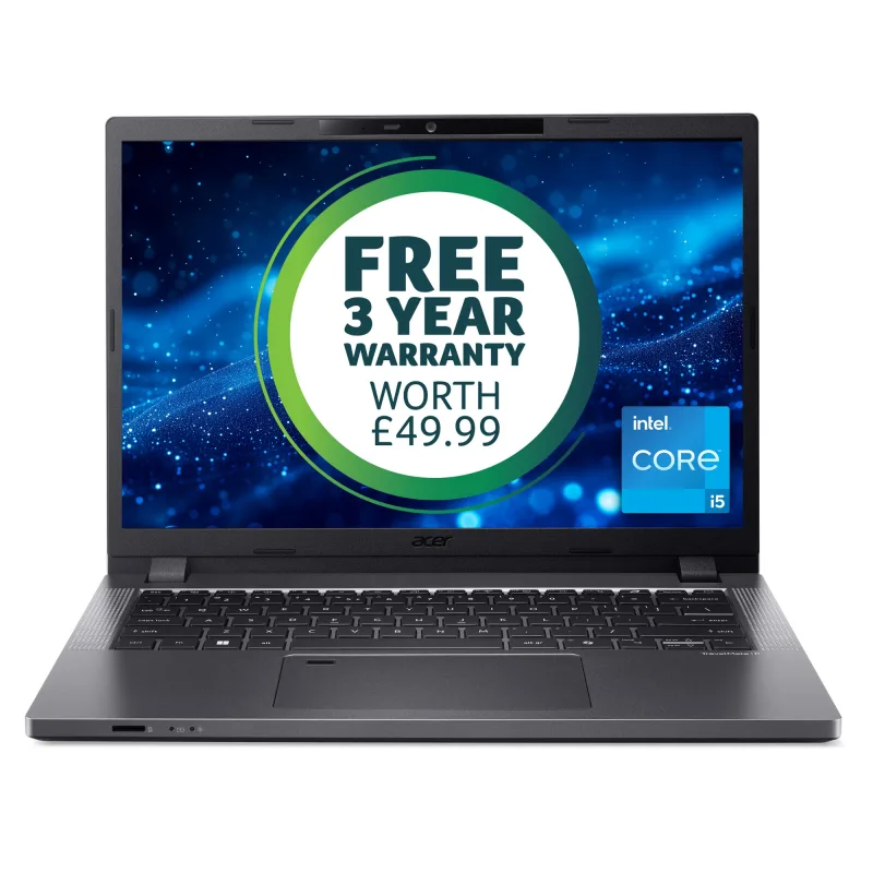 Acer TravelMate P2 Intel Core i5 8GB RAM 256GB SSD 14 Inch Windows 11 Laptop