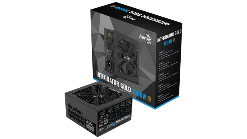 Aerocool Integrator Gold 1000W 80 Plus Gold Modular Power Supply - ACPG-IMK0FKC.31