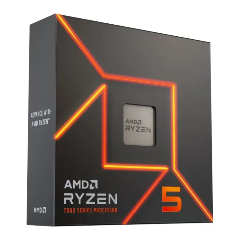 AMD Ryzen 5 7600X Socket AM5 Processor | 6C/12T, 5.3GHz Boost, Zen 4 5nm, DDR5/PCIe 5.0 Support