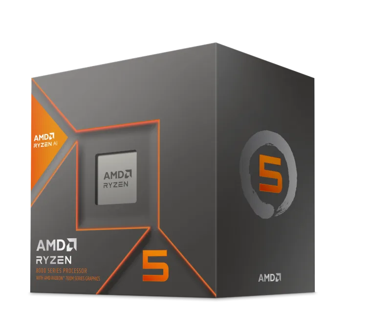 AMD Ryzen 5 8600G Socket AM5 Processor with Wraith Stealth Active Fan Air Cooler