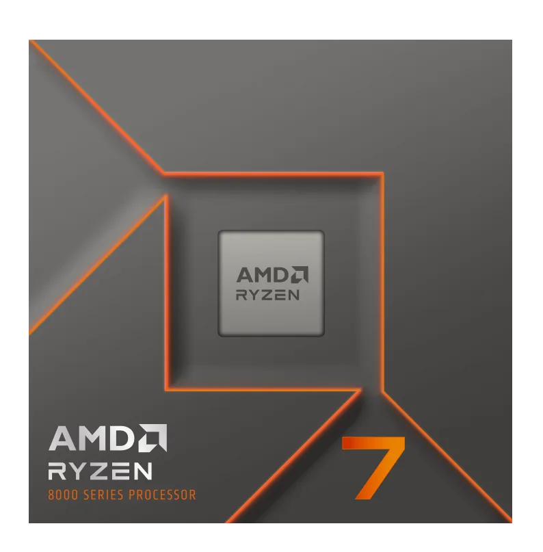 AMD Ryzen 7 8700F 5nm Zen 4 Processor, AM5 Socket, 4.1GHz Base, 5GHz Boost, 8C/16T, DDR5 Support