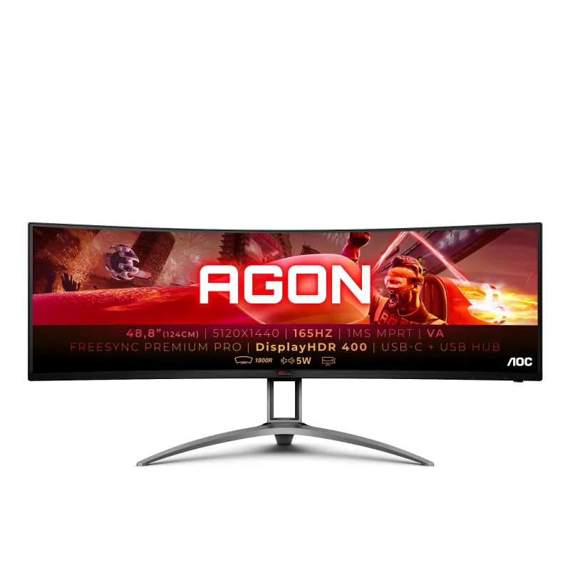 AOC B2 AG493UCX2 computer monitor 124 cm (48.8") 5120 x 1440 pixe