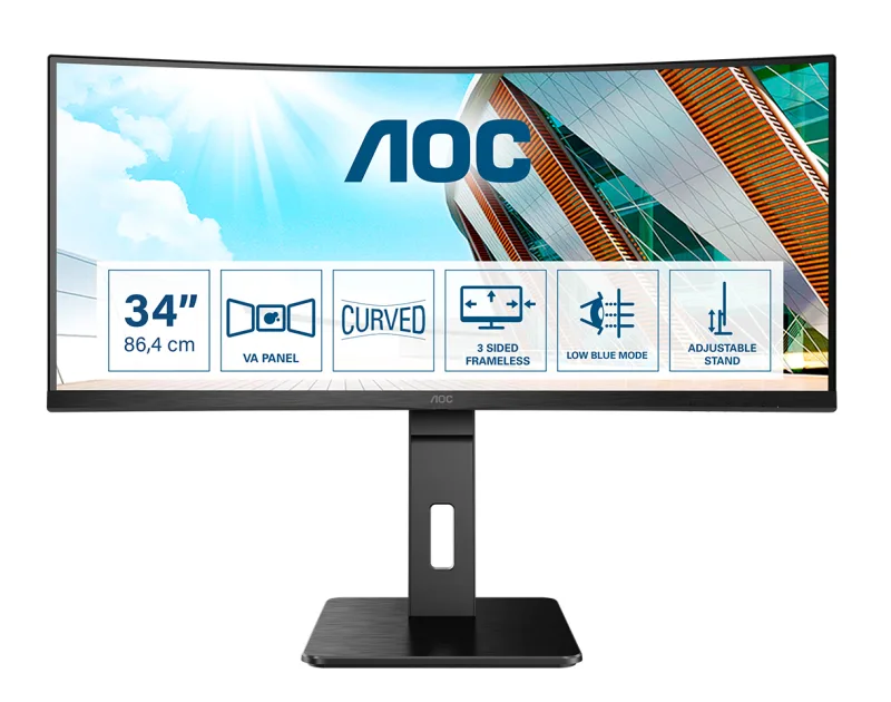 AOC P2 CU34P2A computer monitor 86.4 cm (34") 3440 x 1440 pixels