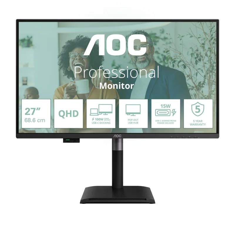 AOC Q27P4CV computer monitor 68.6 cm (27") 2560 x 1440 pixels Qua