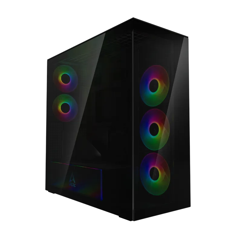 Arctic Xtender ARGB Tempered Glass Mid Tower PC Case -Black