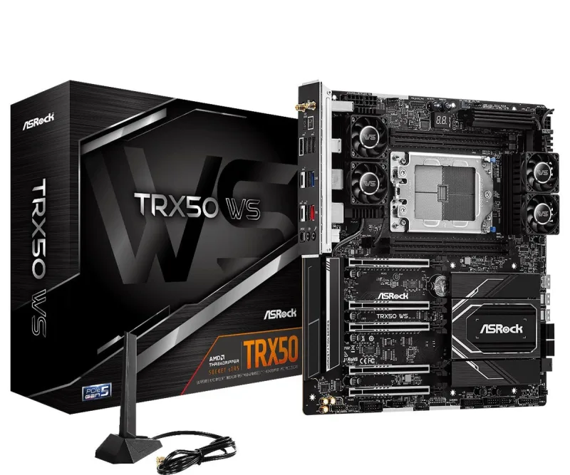 ASRock TRX50 WS AMD Ryzen Threadripper DDR5 PCIE5 E-ATX Workstation Motherboard - Socket sTR5