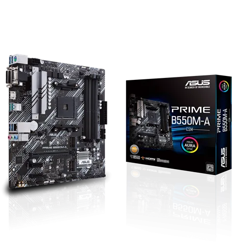 ASUS Prime B550M-A/CSM AMD B550 Socket AM4 micro ATX