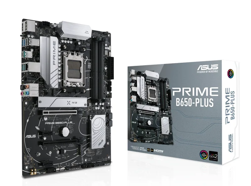 ASUS PRIME B650-PLUS AMD Ryzen DDR5 ATX Motherboard - Socket AM5