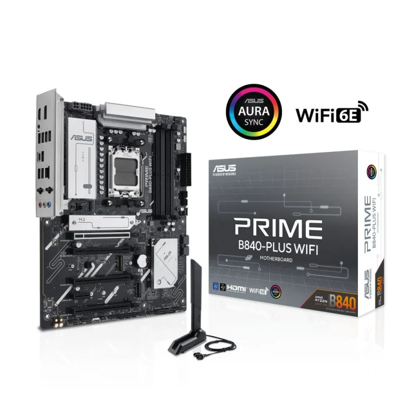 ASUS Prime B840-PLUS WIFI AMD Ryzen 9000 Series Motherboard – Advanced AI & Performance Optimization