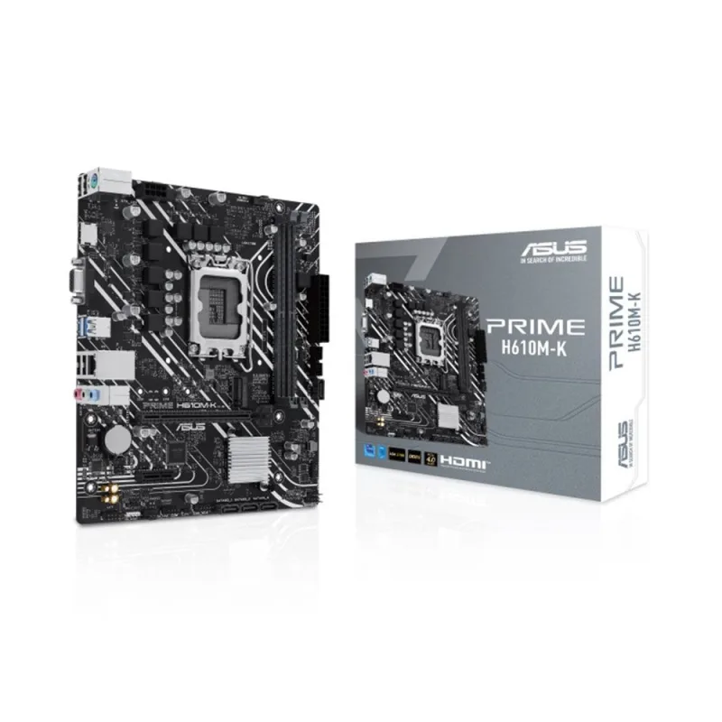 ASUS PRIME H610M-K micro ATX LGA 1700 Motherboard - Flexibility, Efficiency & Advanced Tuning