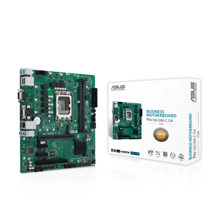 ASUS PRO H610M-C D4-CSM Micro-ATX Intel LGA 1700 Motherboard