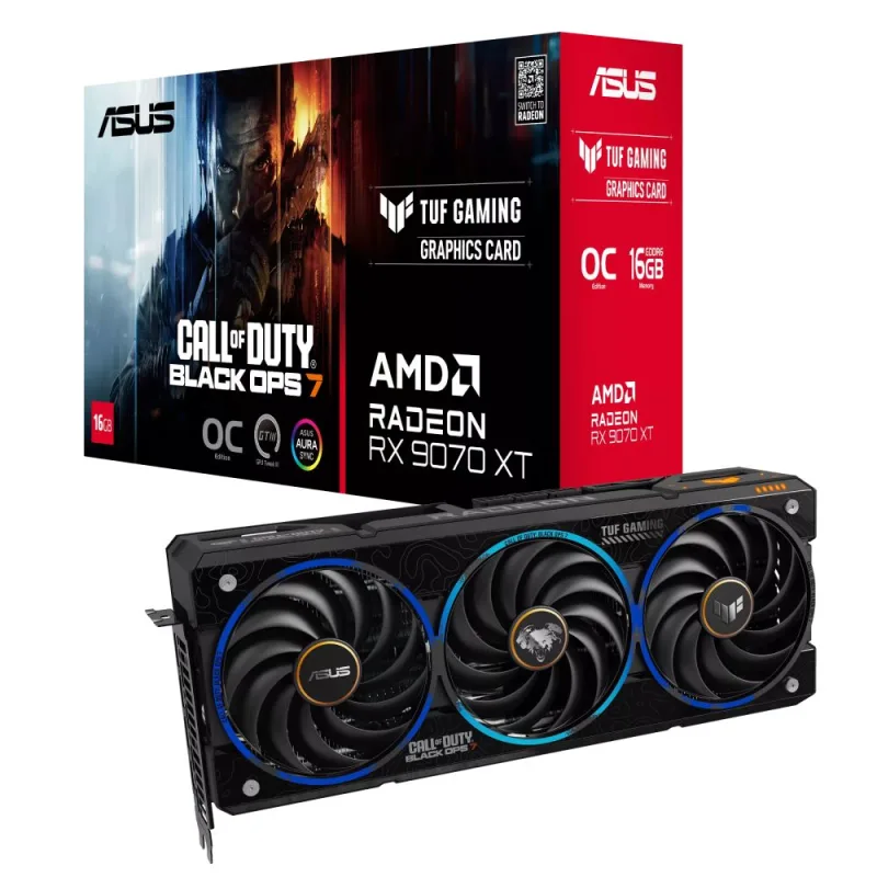 ASUS Radeon RX 9070 XT TUF Gaming 16GB OC Graphics Card - Call of Duty Black Ops 7 Special Edition