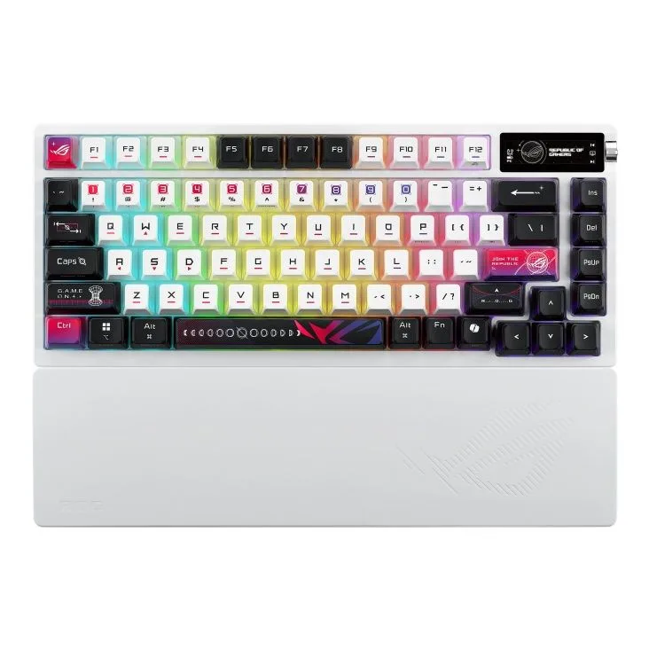 ASUS ROG Azoth X 75% Form Factor OLED RGB Wireless Gaming Keyboard