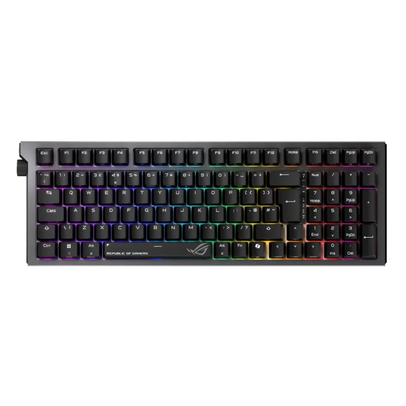ASUS ROG Strix Scope II 96 Wireless Gaming Keyboard Tri-Mode RGB Mechanical Black - 90MP04IF-BKEA03