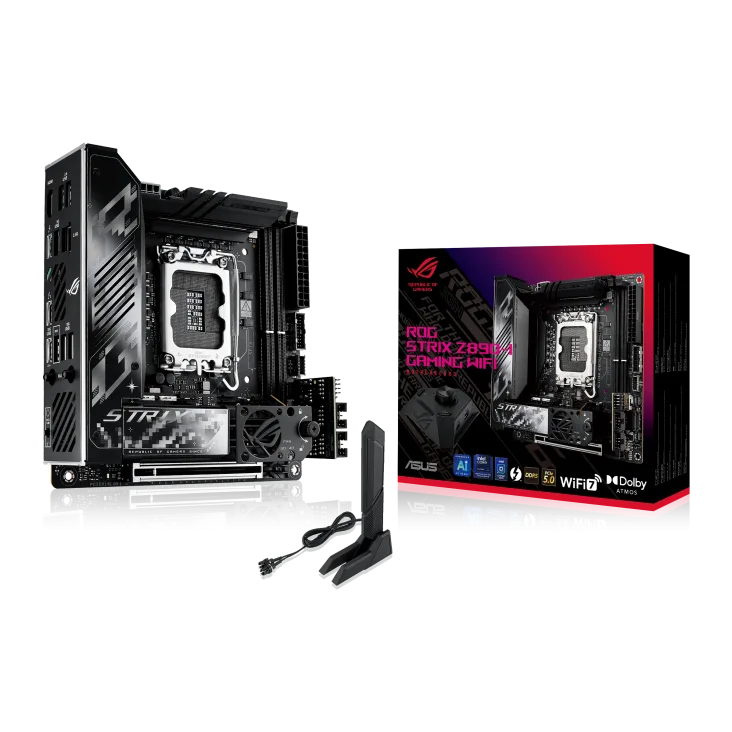ASUS ROG STRIX Z890-I GAMING WIFI Intel DDR5 PCIE 5.0 LGA 1851 ITX Motherboard - 90MB1IC0-M0EAY0
