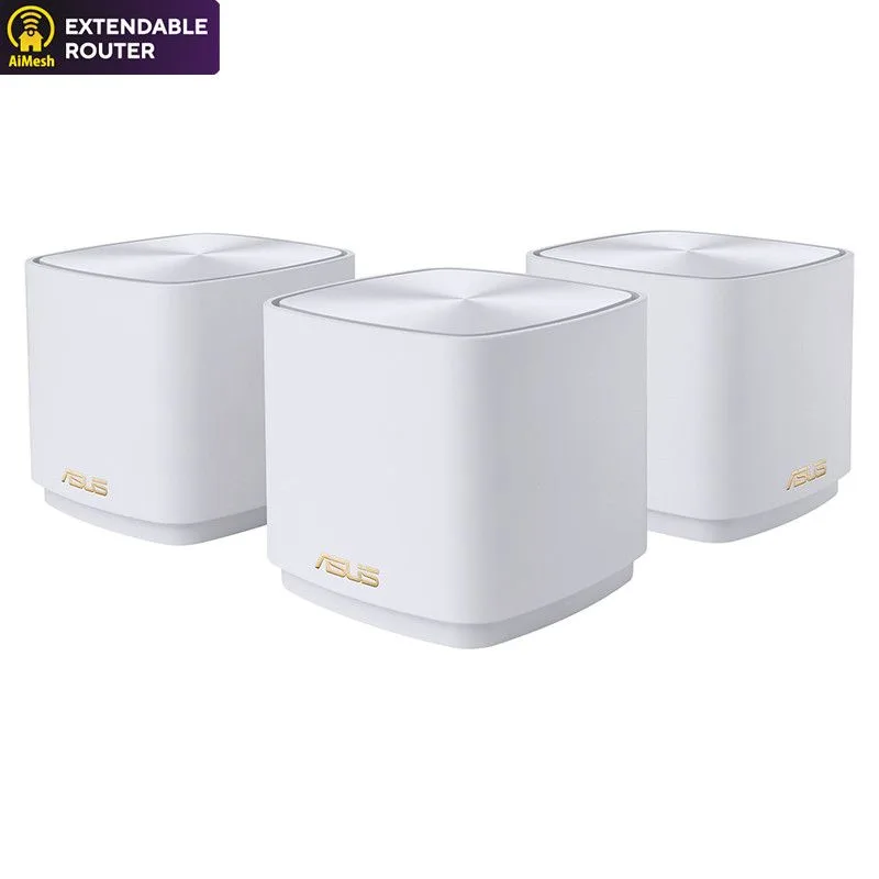 ASUS ZenWiFi XD5 Wi-Fi 6 Mesh WiFi System 3 Pack Dual-band Router - White