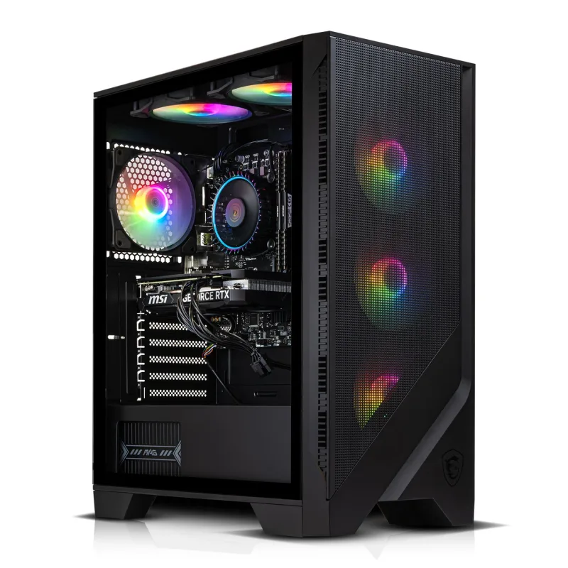 AWD-IT 120A Ryzen 5 4500 Six Core AMD Radeon 7600 8GB Desktop PC for Gaming