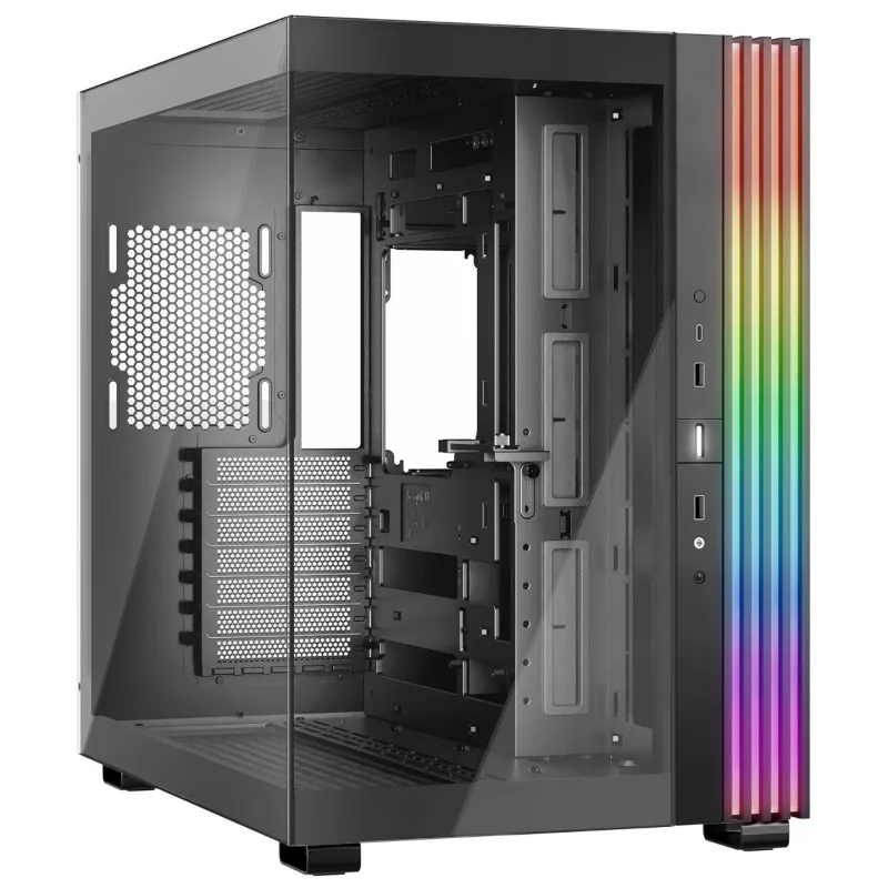 be quiet! Light Base 600 LX Tempered Glass ARGB Reversible ATX Gaming PC Case - Black - BGW65