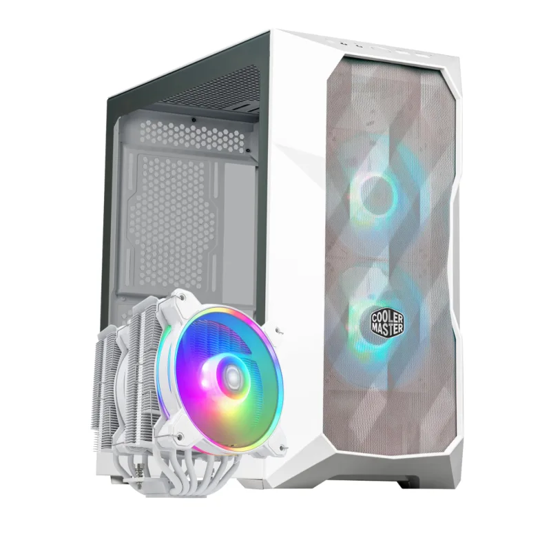 Cooler Master Hyper 622 CPU Air Cooler - Dual-Tower Efficiency, ARGB Lighting, Broad Compatibility - RR-D6WW-20PA-R1