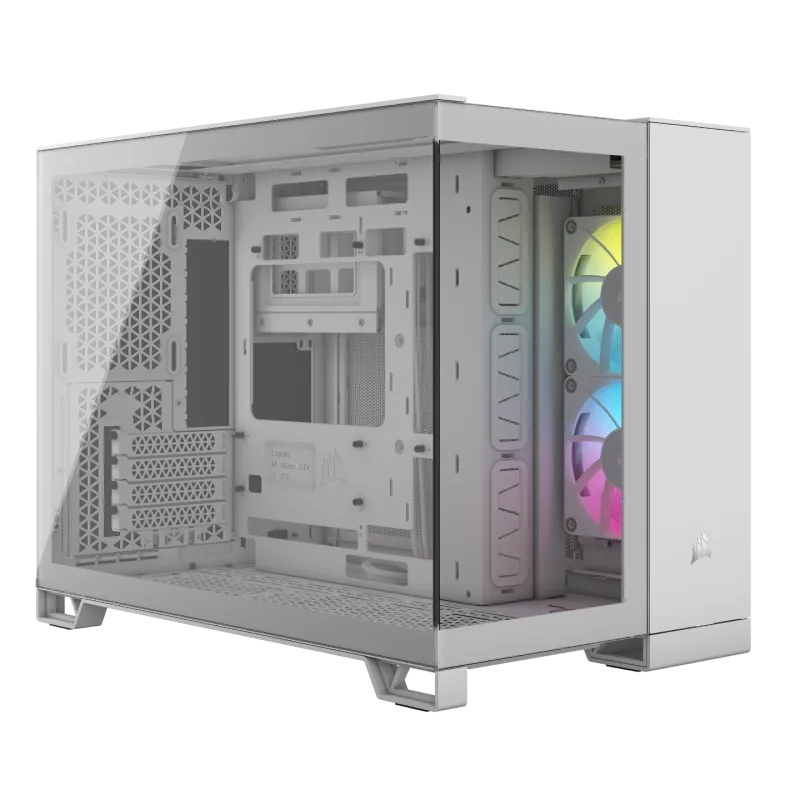 Corsair 2500X RGB MicroATX Case - CC-9011268-WW | Dual Glass Panels, iCUE LINK, 9 Fans, Mid-Tower