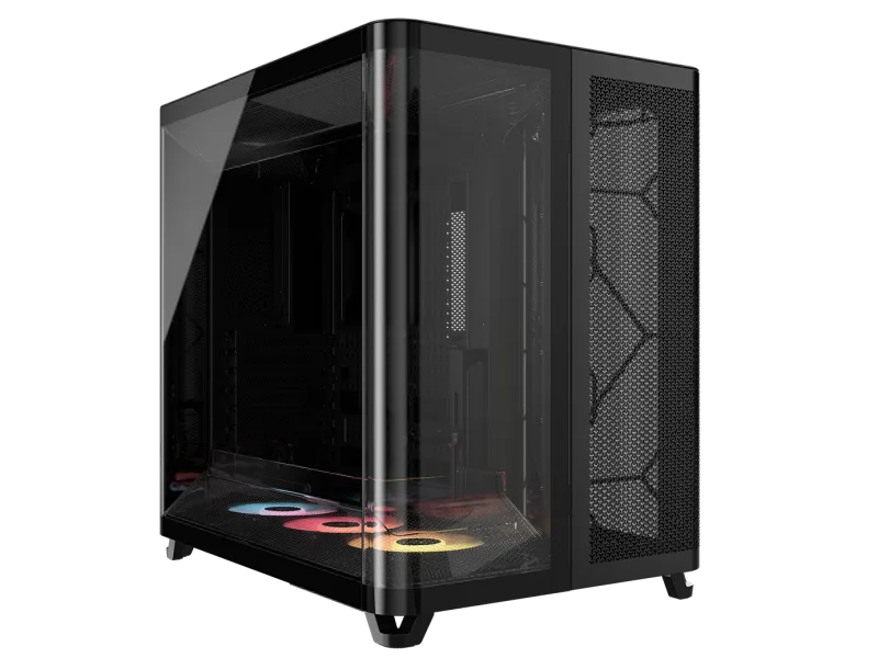 Corsair Air 5400 RS-R ARGB Triple Chamber Mid-Tower Gaming PC Case - Black