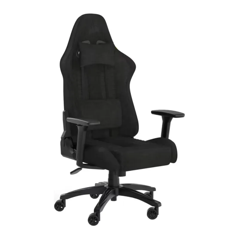 Corsair TC100 RELAXED Gaming Chair Padded - CF-9010051-UK | Adjustable Height & Armrests | 90-160° Recline | Plush Leatherette/Soft Fabric