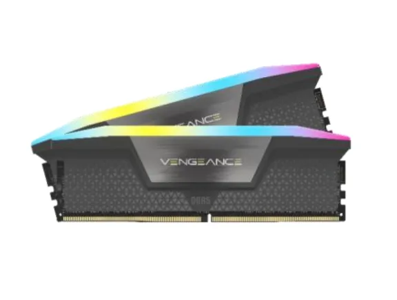 Corsair VENGEANCE RGB 64GB (2x32GB) DDR5 DRAM 6000MT/s CL40 Memory Kit - Black - CMH64GX5M2D6000Z40