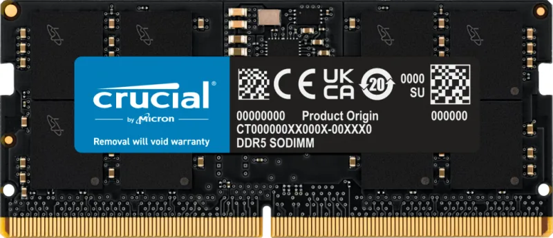 Crucial CT16G56C46S5T memory module 16 GB 1 x 16 GB DDR5 262-pin SO-DI
