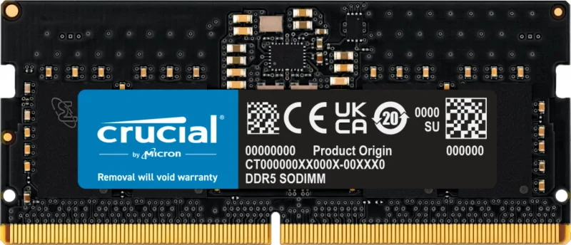 Crucial CT8G56C46S5 8GB 5600 MHz DDR5 Laptop RAM