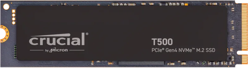 Crucial T500 500GB PCIe Gen 4 NVMe SSD - 7200MB/s Read, 5700MB/s Write - CT500T500SSD8