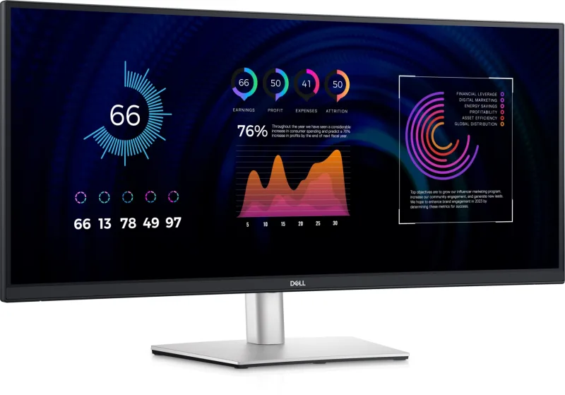 DELL P Series P3424WE computer monitor 86.7 cm (34.1") 3440 x 144
