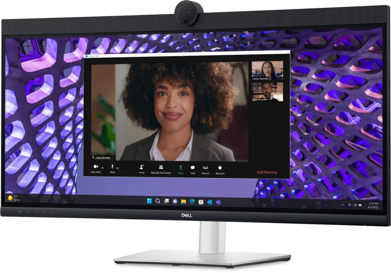 Dell P3424WEB 34 IPS UWQHD UltraWide Video Conferencing Curved USB-C Monitor