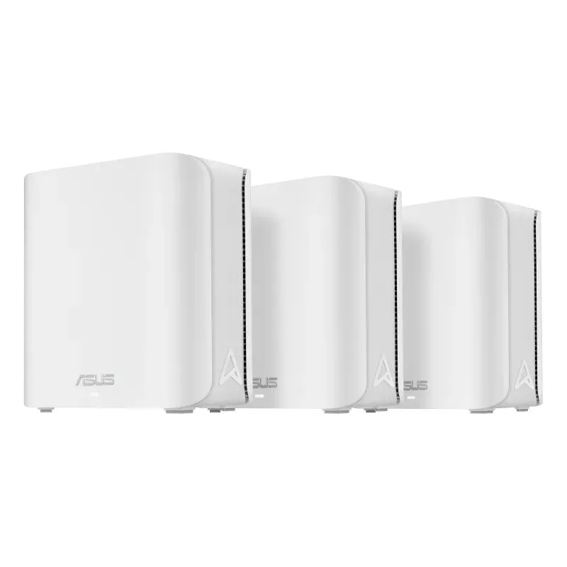 Dual-band WiFi 7 Router, 3600Mbps, 6500 sq ft Coverage, AiMesh, Dual 2.5G Ports, Parental Controls, Advanced Security - 3 Pack