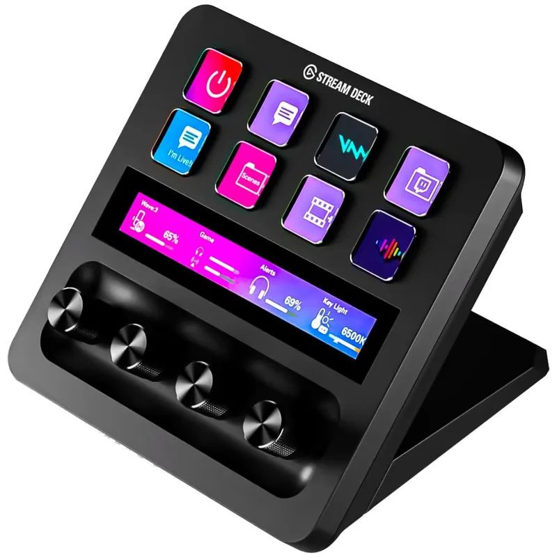 Elgato Stream Deck + 8 Key Customisable LCD Content Creation Controller - 10GBD9901