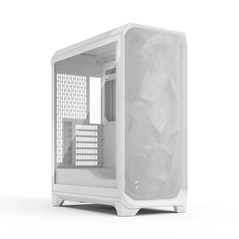 Fractal Design Meshify 3 Mid Tower Gaming PC Case - White TG Clear Tint