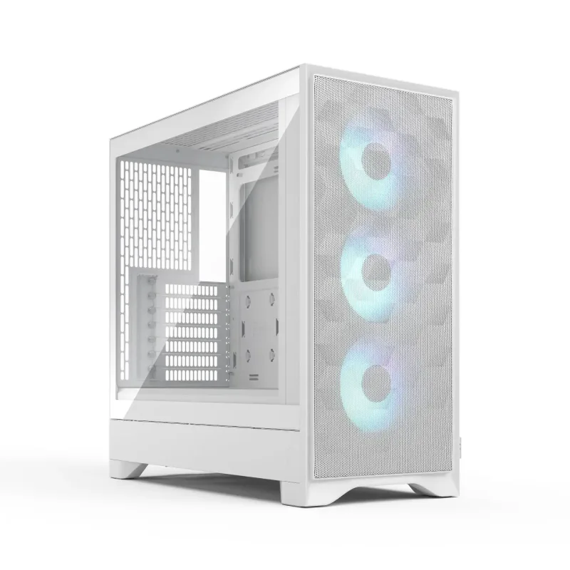 Fractal Design Pop 2 Air RGB Tempered Glass Mid Tower PC Case - White