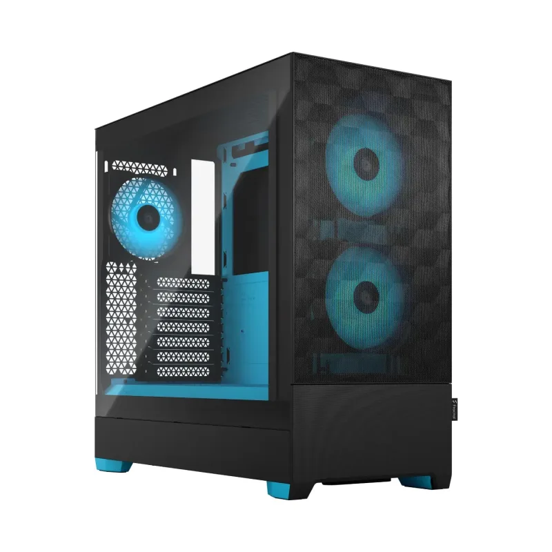 Fractal Design Pop Air ATX Case - Tempered Glass, RGB Fans, SSD/HDD Support, ARGB Lighting