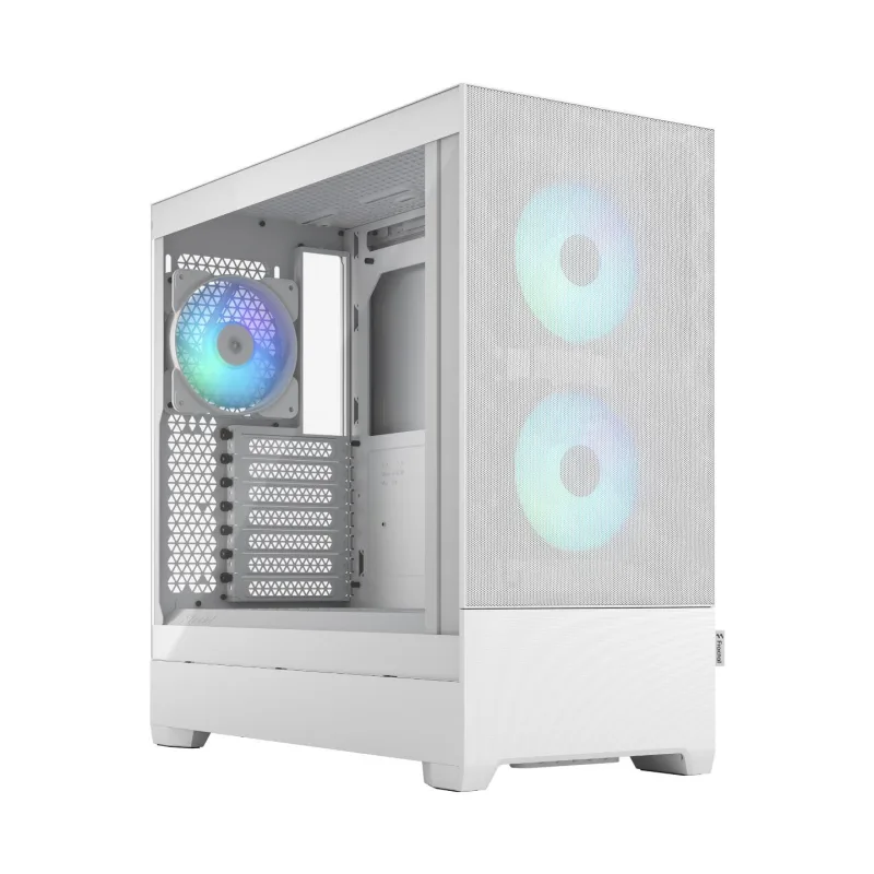 Fractal Design Pop Air RGB White Mid Tower Tempered Glass PC Case - FD-C-POR1A-01