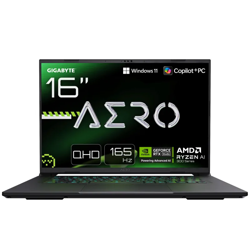 GIGABYTE AERO X16 AMD Ryzen AI 7 16GB RAM 1TB SSD RTX 5060 165Hz 16 Inch Windows 11 Gaming Laptop