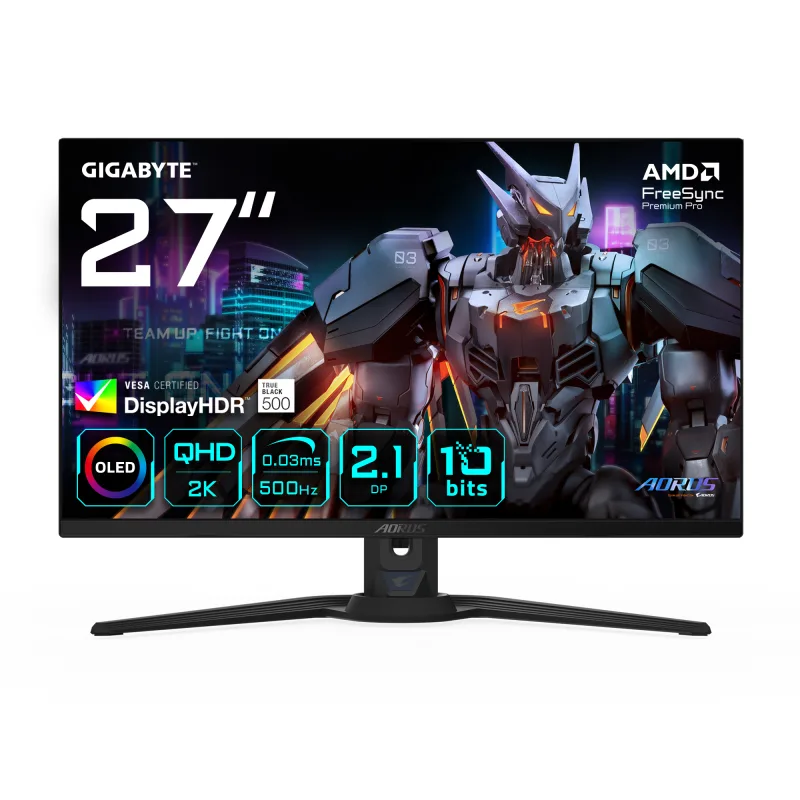GIGABYTE AORUS FO27Q5P 27 OLED QHD 500Hz 0.03ms Gaming Monitor