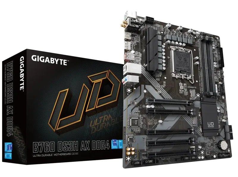 Gigabyte B760 DS3H AX DDR4 Intel ATX WIFI Motherboard - LGA 1700