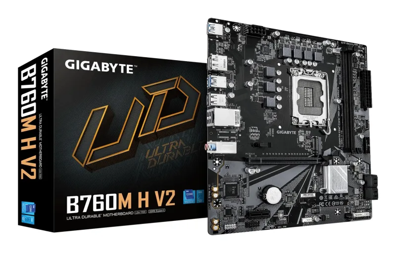Gigabyte B760M H V2 LGA 1700 B760 Micro-ATX Motherboard - DDR5