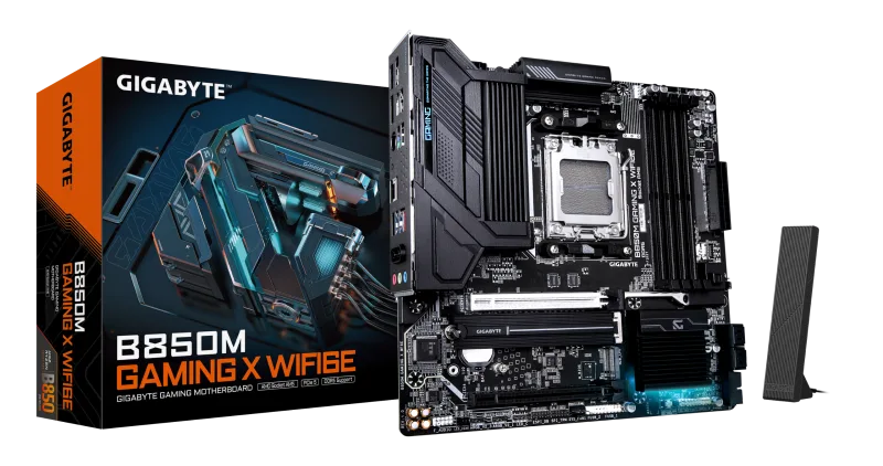 GIGABYTE B850M GAMING X WiFi6E Micro ATX AMD Socket AM5 Motherboard