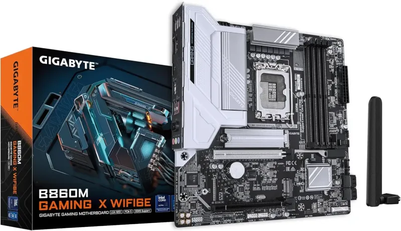 GIGABYTE B860M GAMING X WIFI6E DDR5 micro ATX LGA 1851 Motherboard