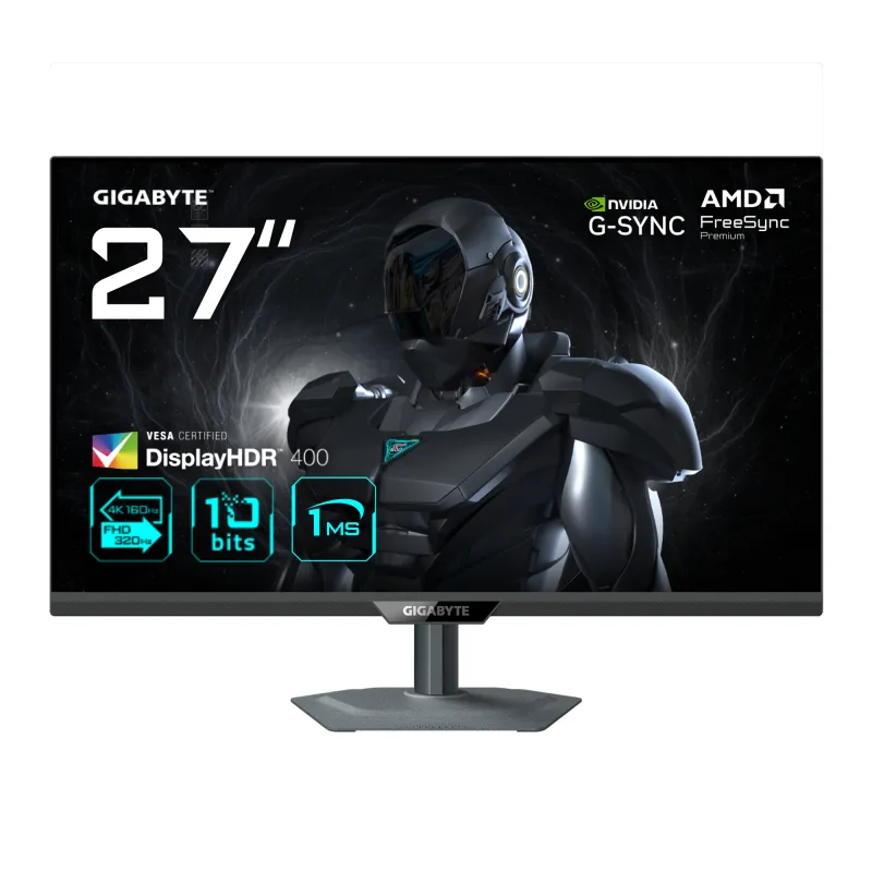 GIGABYTE G27U 27” 4K UHD Gaming Monitor - Dual Mode (4K 160Hz or FHD 3
